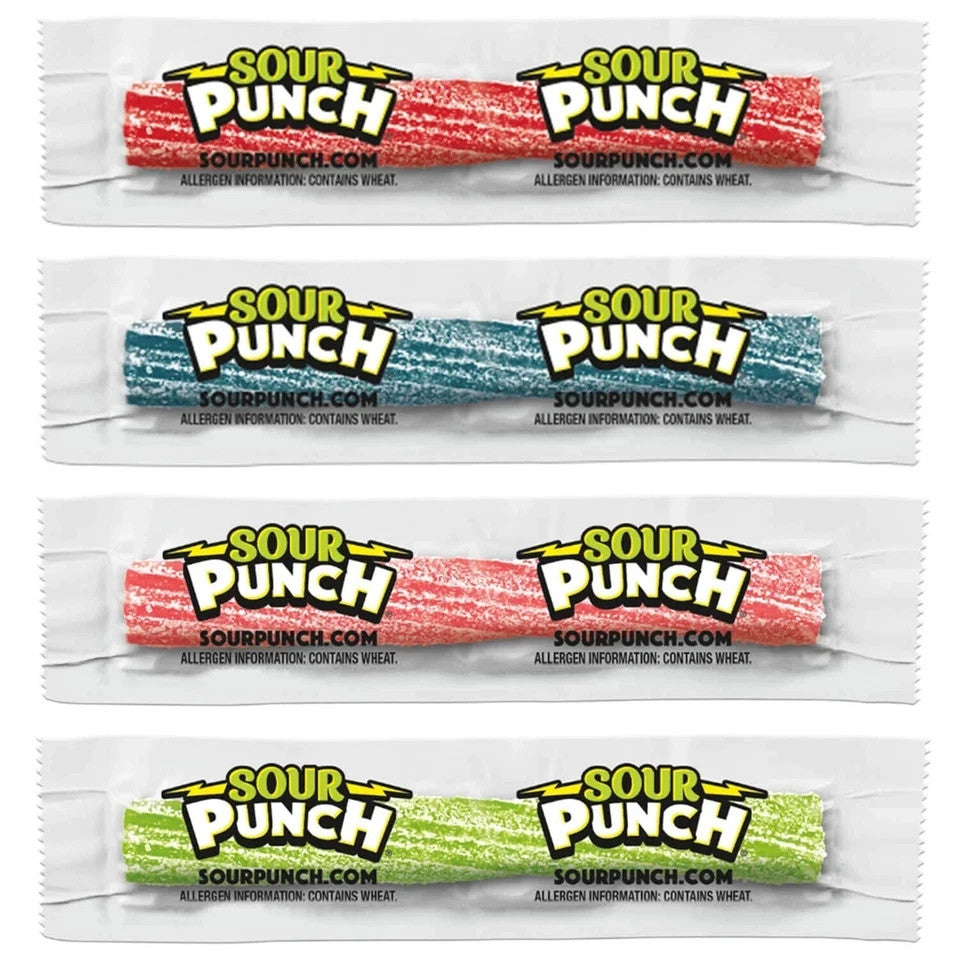 Sour Punch Twist 500g or full tub- 210 Pieces American Sweets USA Candy