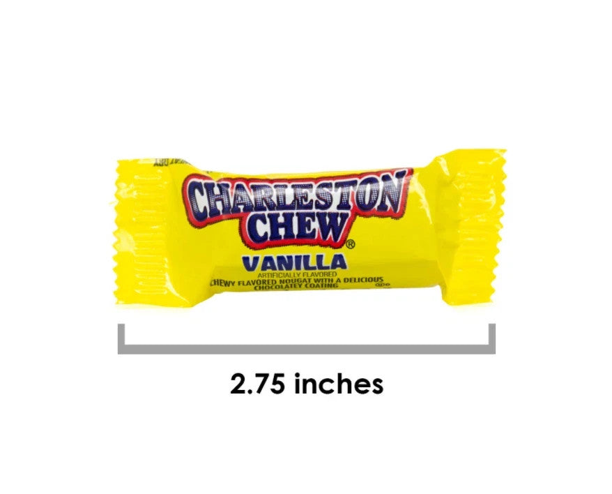 Charleston Chew Vanilla 18g or 9g YOU CHOOSE QUANTITY AMerican sweets chocolate