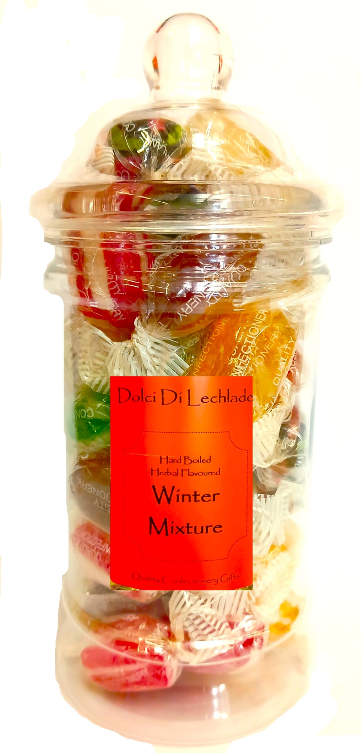 Retro Sweets Gift Jar By Dolci Di Lechlade Sweet Shop - Classic Sweet, Traditional Christmas Santa Stocking Filler Present Candy Advent