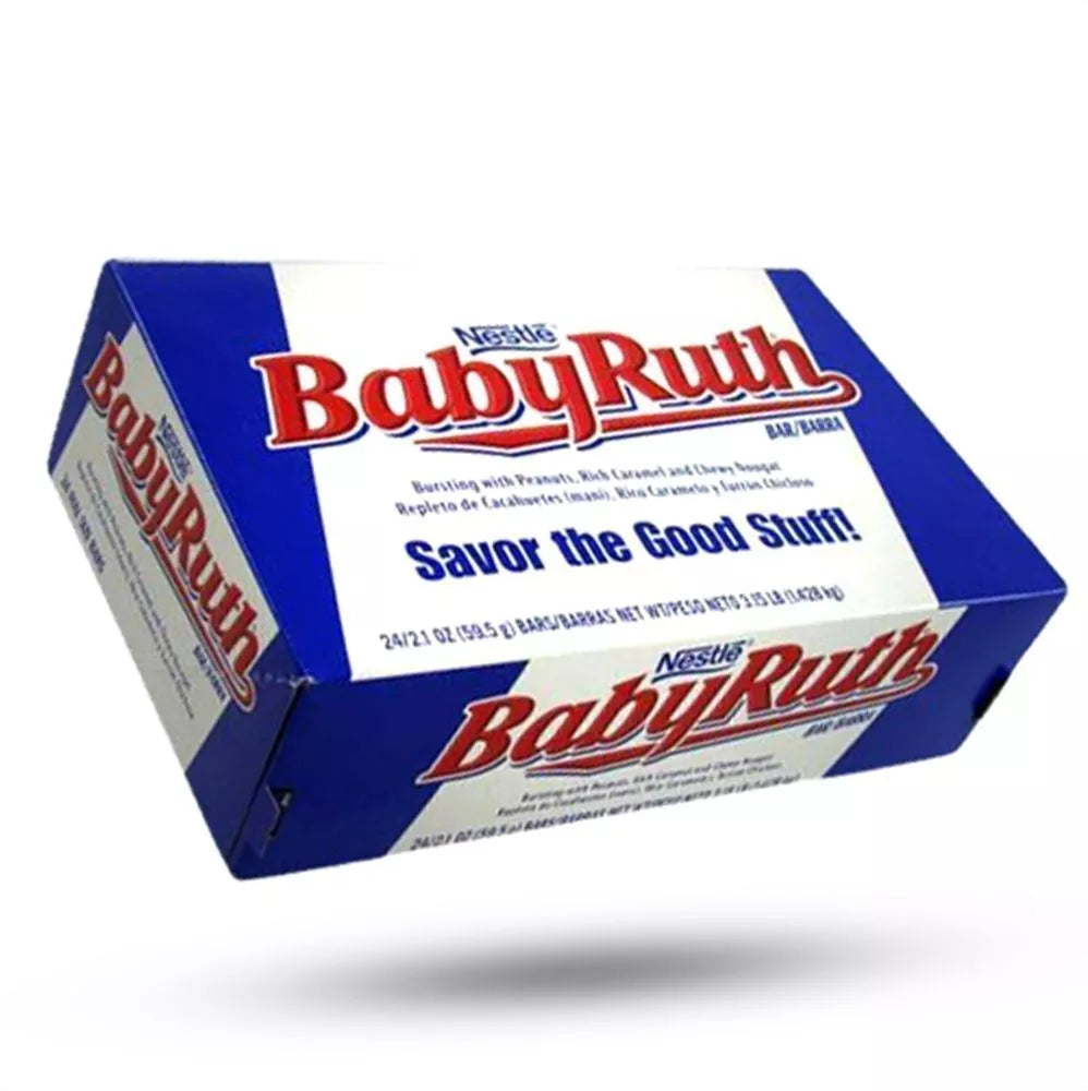 Baby Ruth 2.1oz  59.5g Case Buy of 24 Bars American Chocolate Sweets